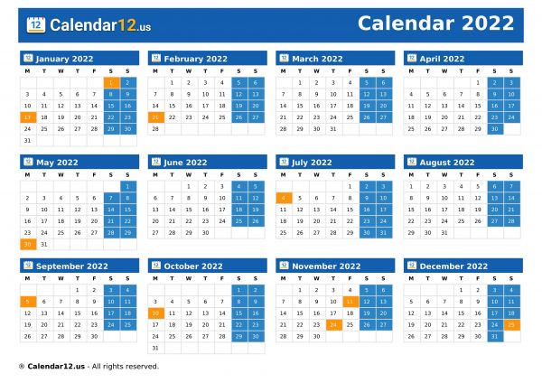 Calendar 2022